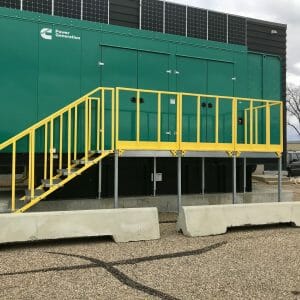 prefabricated work platforms and stairs