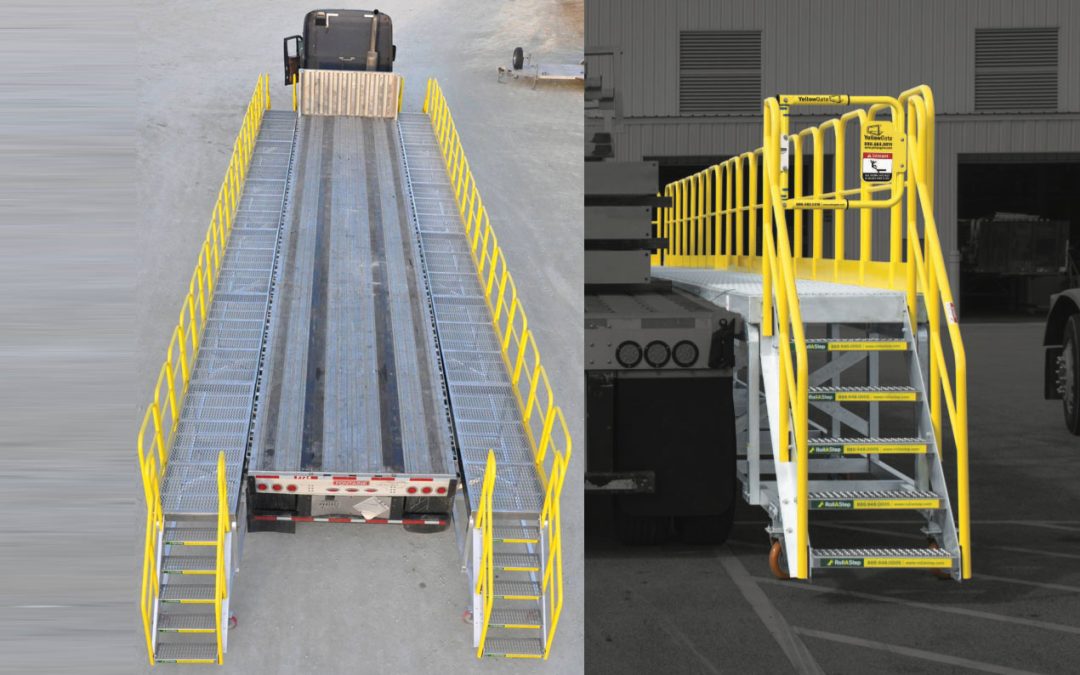 Looking for a Custom Flatbed Loading Solution? Meet the MP Rolling Stairs